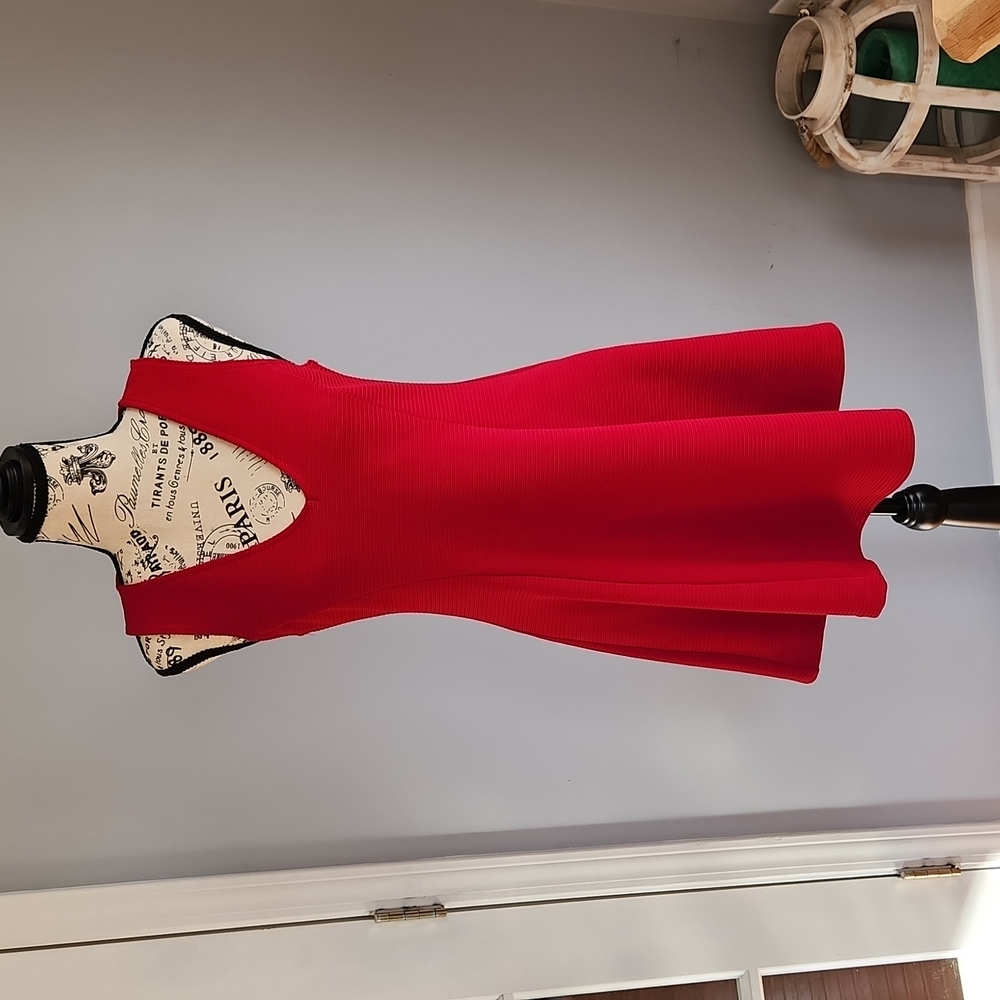 Red party dress